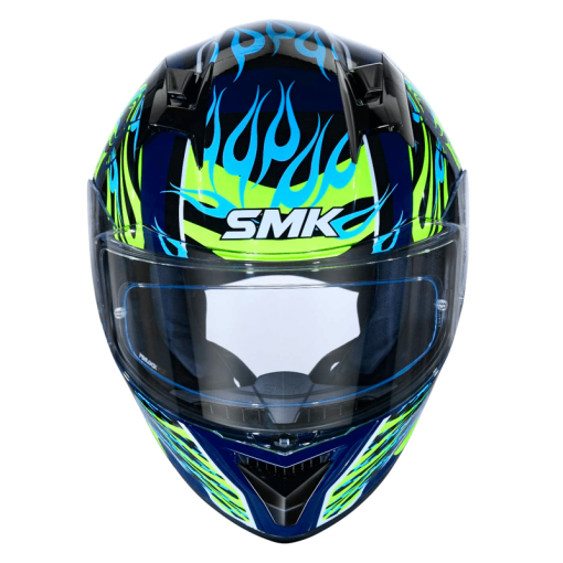 Casco Smk Stellar Skull Verde Brillante - Image 4