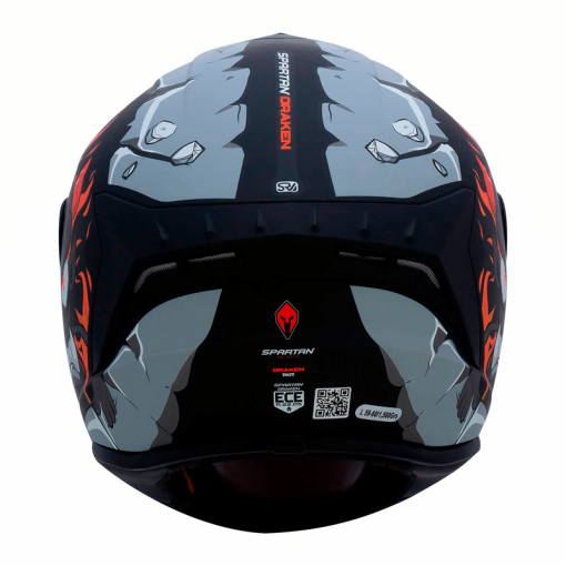Casco Spartan Draken Baker Negro Mate - Image 3