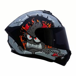 Casco Spartan Draken Baker Negro Mate2 - Punto Llantas 1