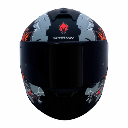 Casco Spartan Draken Baker Negro Mate - Image 4
