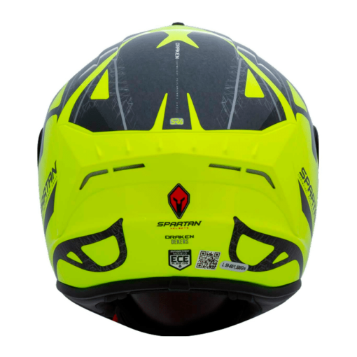 Casco Spartan Draken Dekers Amarillo Brillo - Image 3