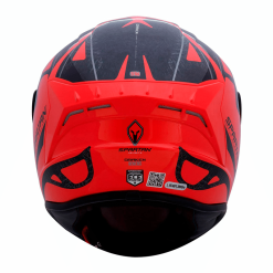 Casco Spartan Draken Dekers Rojo Brillo1 - Punto Llantas 2
