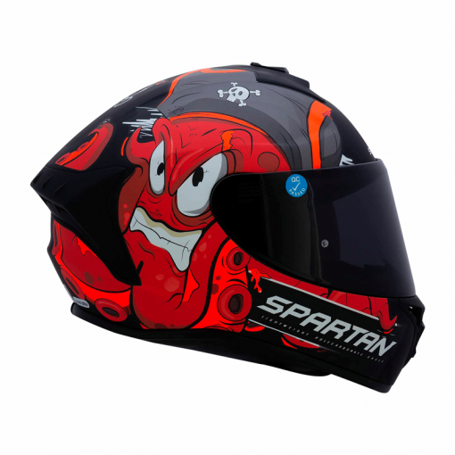 Casco Spartan Draken Garglen Rojo Mate - Image 2