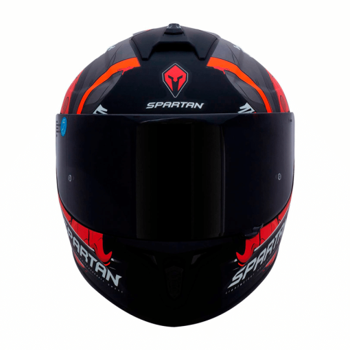 Casco Spartan Draken Garglen Rojo Mate - Image 4