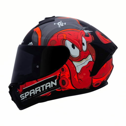 Casco Spartan Draken Garglen Rojo Mate