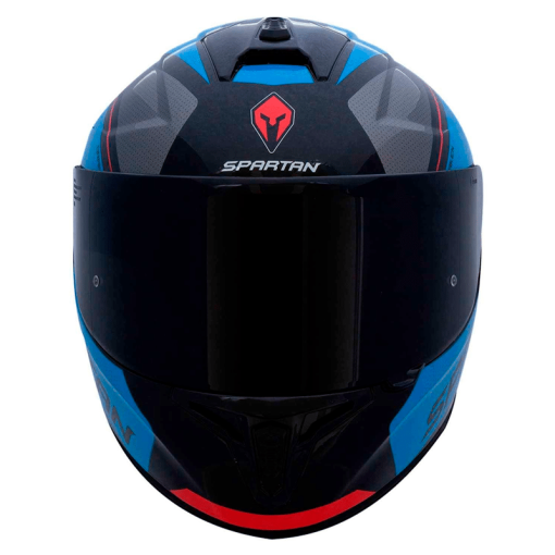Casco Spartan Draken Gear Azul Brillo - Image 4