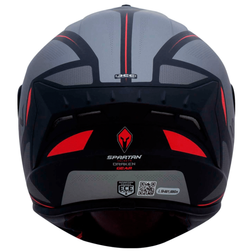 Casco Spartan Draken Gear Gris Mate - Image 3