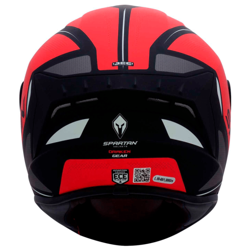 Casco Spartan Draken Gear Rojo Mate - Image 3