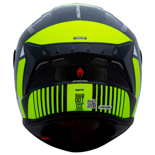 Casco Spartan Draken Mp4 Amarillo Brillo - Image 3