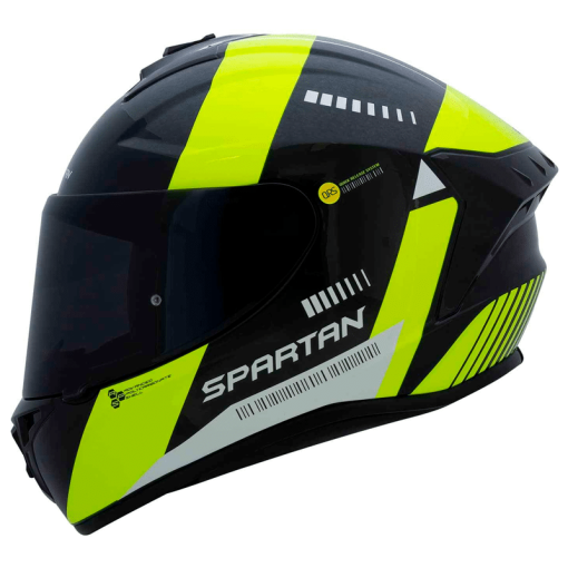 Casco Spartan Draken Mp4 Amarillo Brillo