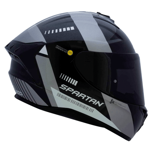 Casco Spartan Draken Mp4 Gris Brillo - Image 2