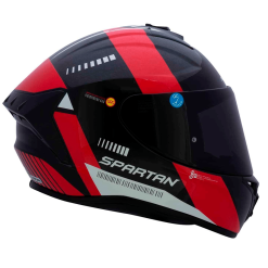 Casco Spartan Draken Mp4 Rojo Brillo2 - Punto Llantas 1