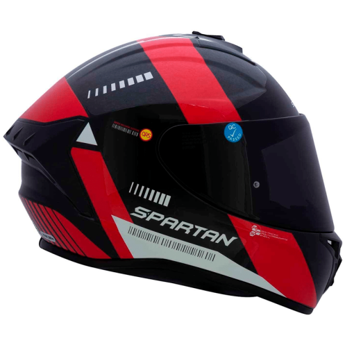 Casco Spartan Draken Mp4 Rojo Brillo - Image 2
