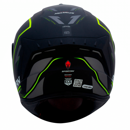 Casco Spartan Draken Rinter Amarillo Mate - Image 3