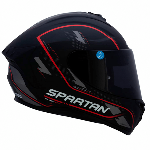Casco Spartan Draken Rinter Rojo Mate - Image 2