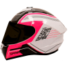 Casco Spartan Draken S Cougar Blanco Fucsia Brillo - Punto Llantas 5