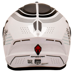 Casco Spartan Draken S Cougar Blanco Gris Brillo1 - Punto Llantas 3