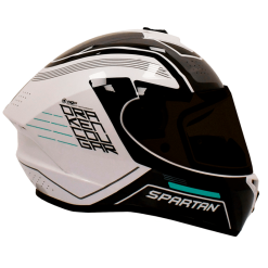Casco Spartan Draken S Cougar Blanco Gris Brillo2 - Punto Llantas 1