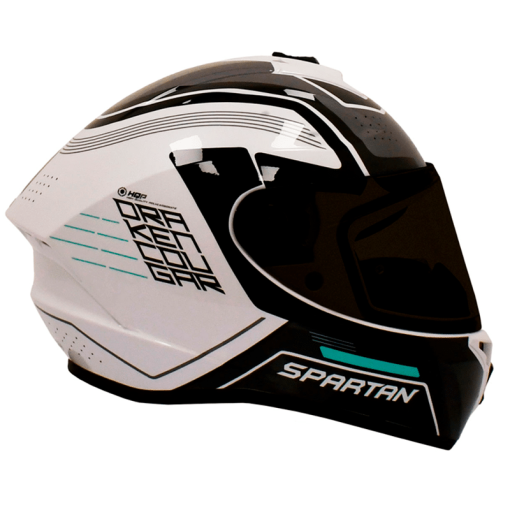 Casco Spartan Draken S Cougar Blanco Gris Brillo - Image 2