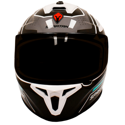 Casco Spartan Draken S Cougar Blanco Gris Brillo - Image 3