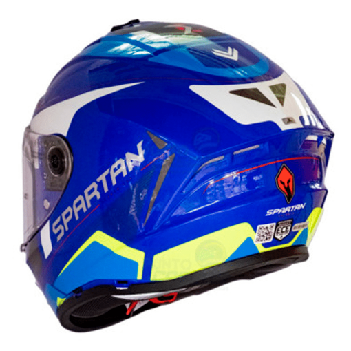 Casco Spartan Draken S Wind Azul Brillo - Image 3