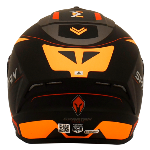 Casco Spartan Draken S Wind Naranja Mate - Image 3