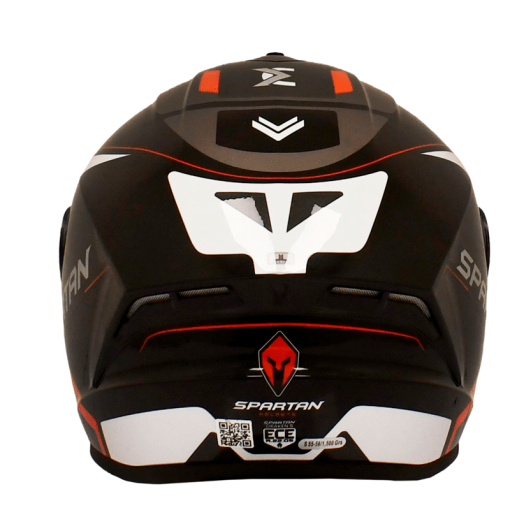Casco Spartan Draken S Wind Negro Gris Brillo - Image 2