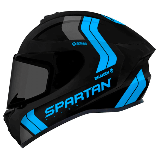 Casco Spartan Draken Slide Azul Mate