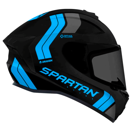 Casco Spartan Draken Slide Azul Mate - Image 2