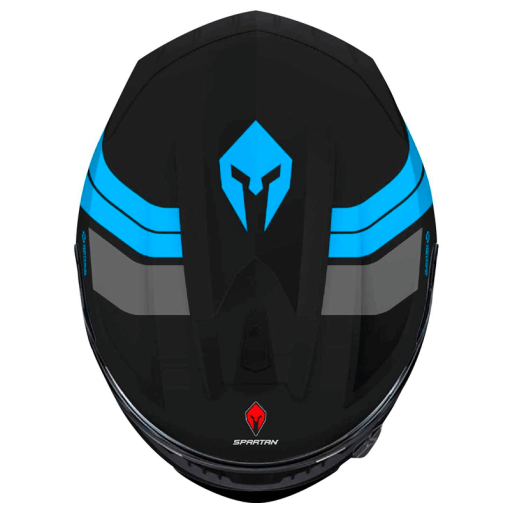 Casco Spartan Draken Slide Azul Mate - Image 4