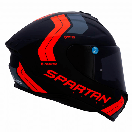 Casco Spartan Draken Slide Rojo Mate - Image 2