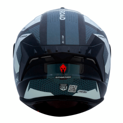 Casco Spartan Draken X Road Negro Brillo1 - Punto Llantas 2