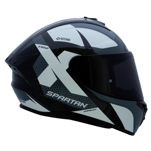 Casco Spartan Draken X-Road Negro Brillo - Image 2