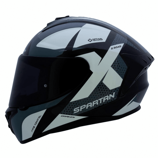 Casco Spartan Draken X-Road Negro Brillo
