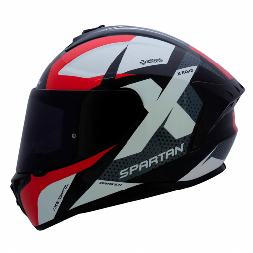 Casco Spartan Draken X-Road Rojo Brillo