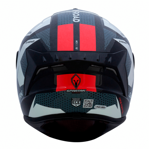 Casco Spartan Draken X-Road Rojo Brillo - Image 3
