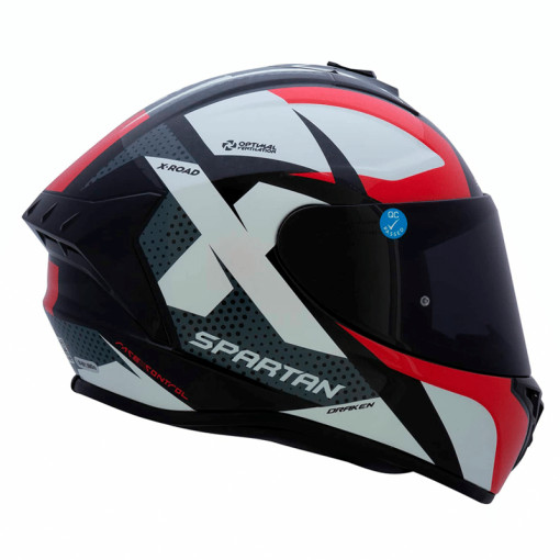 Casco Spartan Draken X-Road Rojo Brillo - Image 2