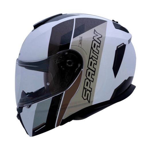 Casco Spartan Gecko Sv Foxy Gris Brillo