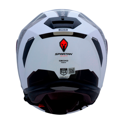 Casco Spartan Gecko Sv Foxy Gris Brillo - Image 3