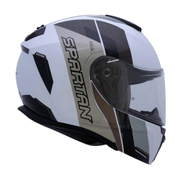 Casco Spartan Gecko Sv Foxy Gris Brillo2 - Punto Llantas 1