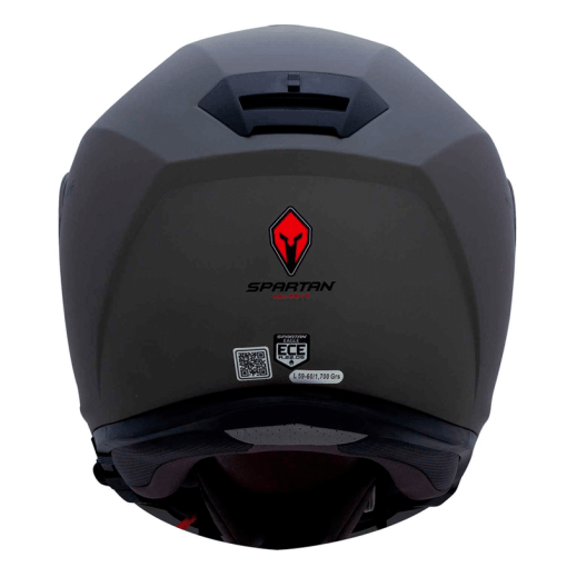 Casco Spartan Gecko Sv Solid Gris Mate - Image 3