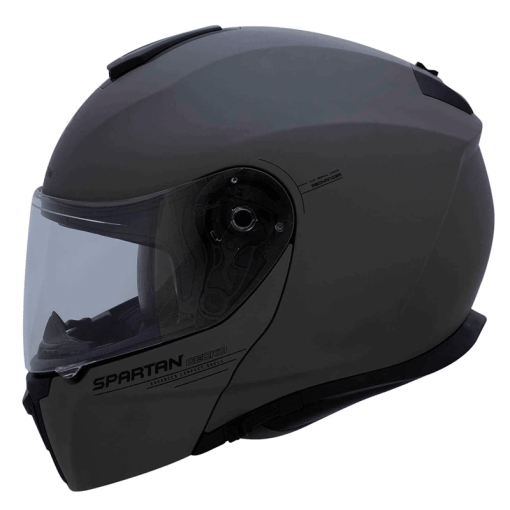 Casco Spartan Gecko Sv Solid Gris Mate