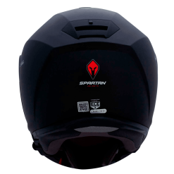 Casco Spartan Gecko Sv Solid Negro Mate1 - Punto Llantas 2