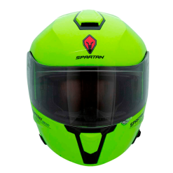 Casco Spartan Gecko Sv Solid Verde Policia3 - Punto Llantas 3