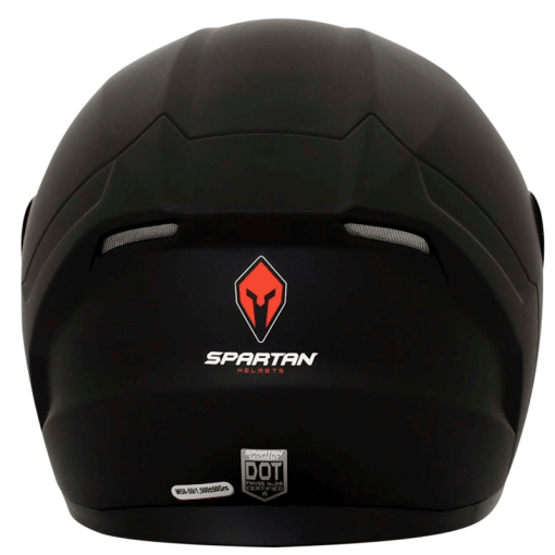 Casco Spartan Segment Solid Negro Mate - Image 3