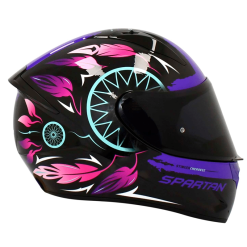 Casco Spartan Stinger Cherokee Morado Brillo2 - Punto Llantas 1