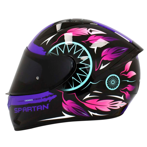 Casco Spartan Stinger Cherokee Morado Brillo