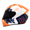 Casco Spartan Stinger Fractur Naranja Brillo4 - Punto Llantas 6