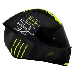 Casco Spartan Stinger Fracture Gris Amarillo Mate2 - Punto Llantas 1