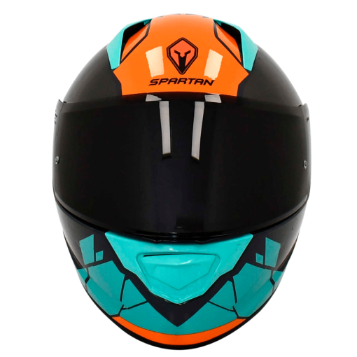 Casco Spartan Stinger Fracture Gris Verde Brillo - Image 4